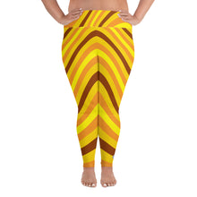 Women's High Waist Plus Size Wave Honey Comb Leggings Tights Exclusive Leggings Plus Size Tights Wave Wavey Wavy Womens