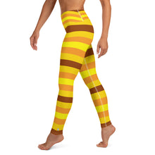 Women's High Waist Striped Honey Comb Leggings Tights Exclusive Leggings Spats Striped Tights Womens Yoga Yoga Pants