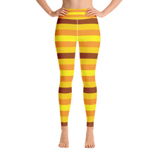 Women's High Waist Striped Honey Comb Leggings Tights Exclusive Leggings Spats Striped Tights Womens Yoga Yoga Pants