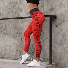 Women's High Waist Yoga Pants - Fitness Motivation Print for Maximum Workout Performance Leggings Running Spats Womens Yoga Yoga Pants