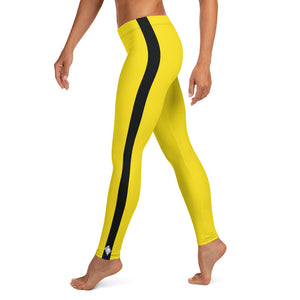 Women's Bruce Lee Inspired Yoga Pants: Perfect for Kill Bill Fans and Jiu Jitsu Practitioners Athletic Leggings Bruce Lee Costume Exclusive flatlock seams Game of Death gym leggings Halloween high-waisted fit Kill Bill Leggings moisture-wicking fabric Running Spats Tights women's workout pants Womens