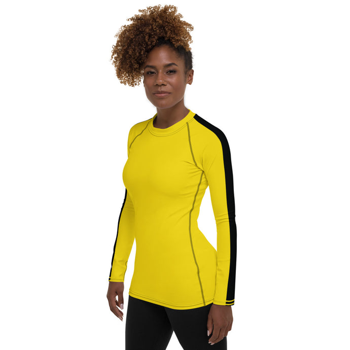 Women's Bruce Lee Game of Death and Kill Bill Inspired Long Sleeve Rash Guard: Perfect for BJJ, MMA, and Other Training Activities - Soldier Complex