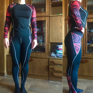 Zombie Rainbow Noir 2 Long Sleeve No Gi BJJ Compression Rash Guard, Leggings & Shorts for Jiu Jitsu, MMA, Grappling & Wrestling Kit - Soldier Complex